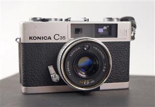 Konica C35 Rangefinder 35mm Film Camera Hexanon 38mm f/2.8 Japan